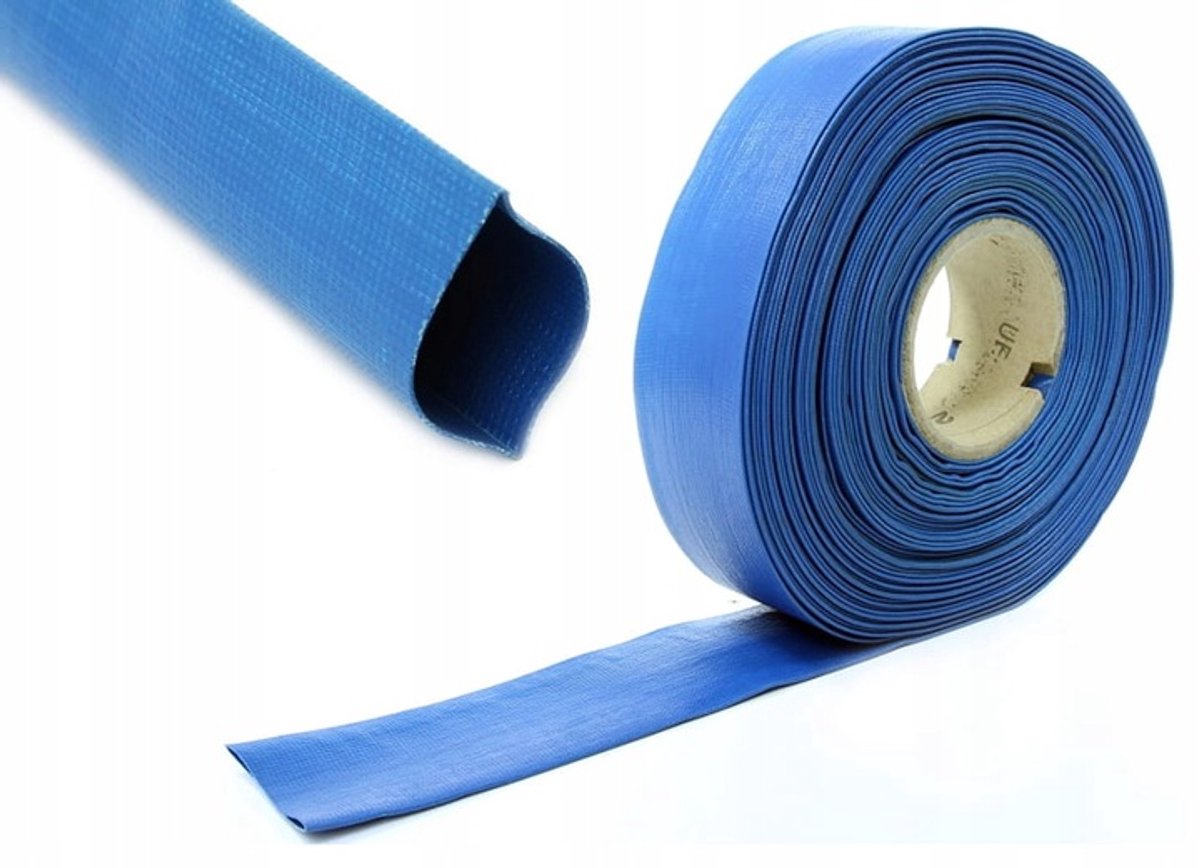Brandslang Plat Rubber 38mm 10m voor Waterpomp