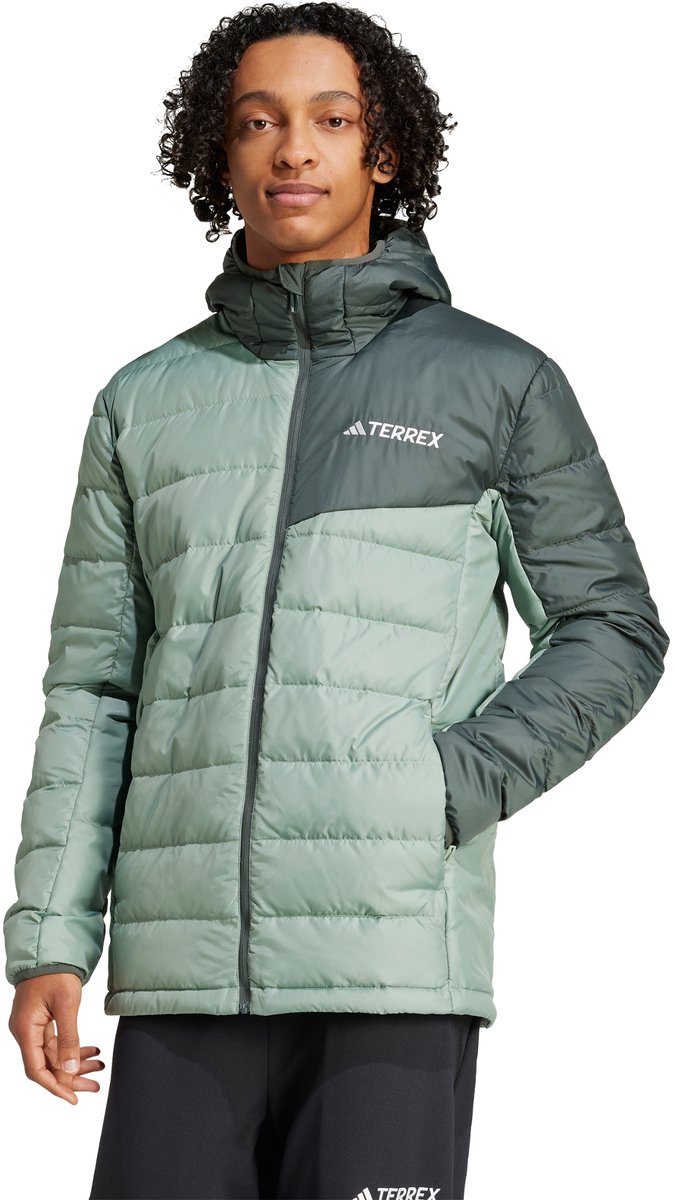 adidas TERREX Terrex Multi Light Donsjack met Capuchon Heren Groen