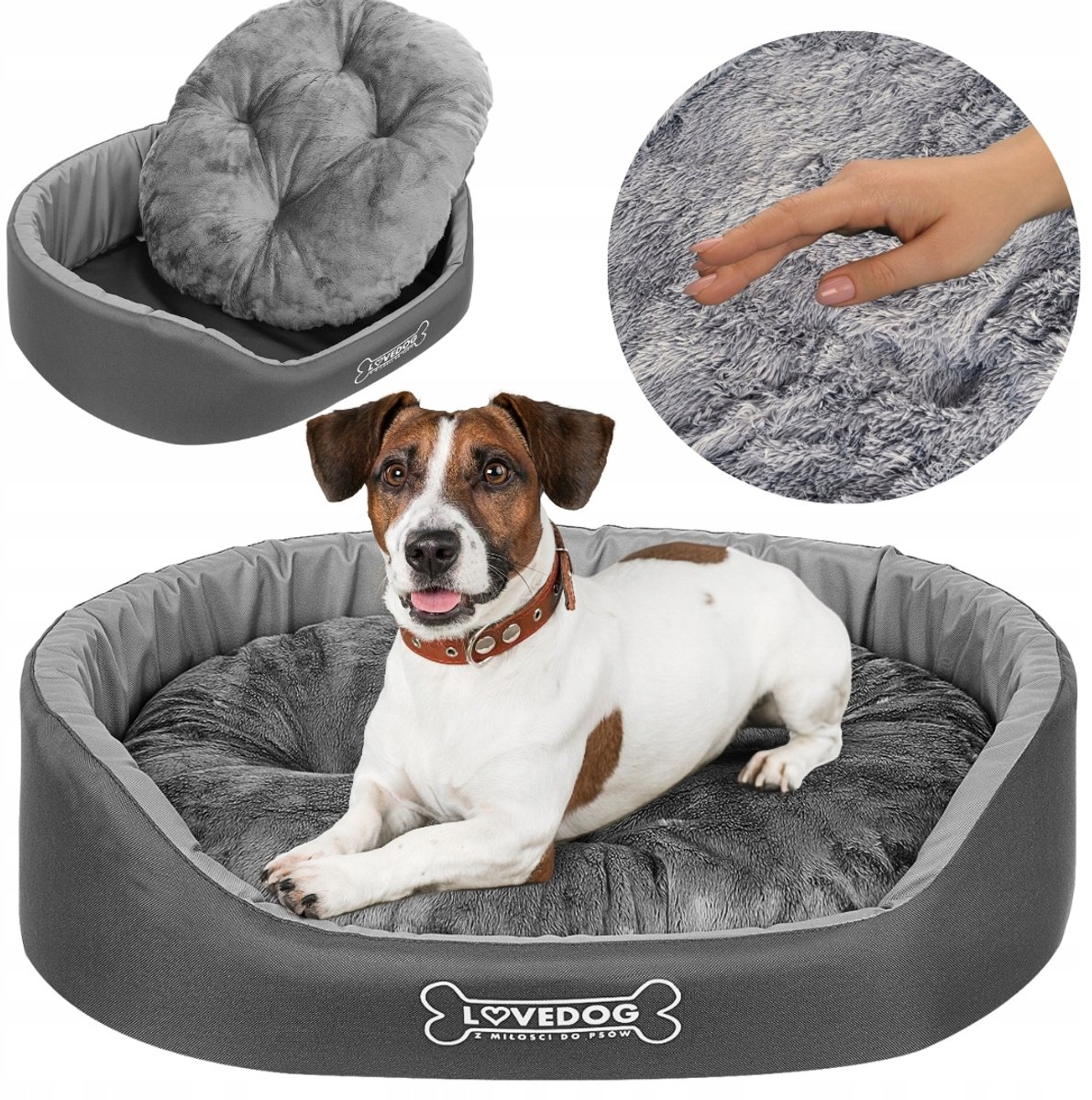 Lovedog Hondenkussen/Kattenmand Royal L 70x60cm met afneembaar kussen