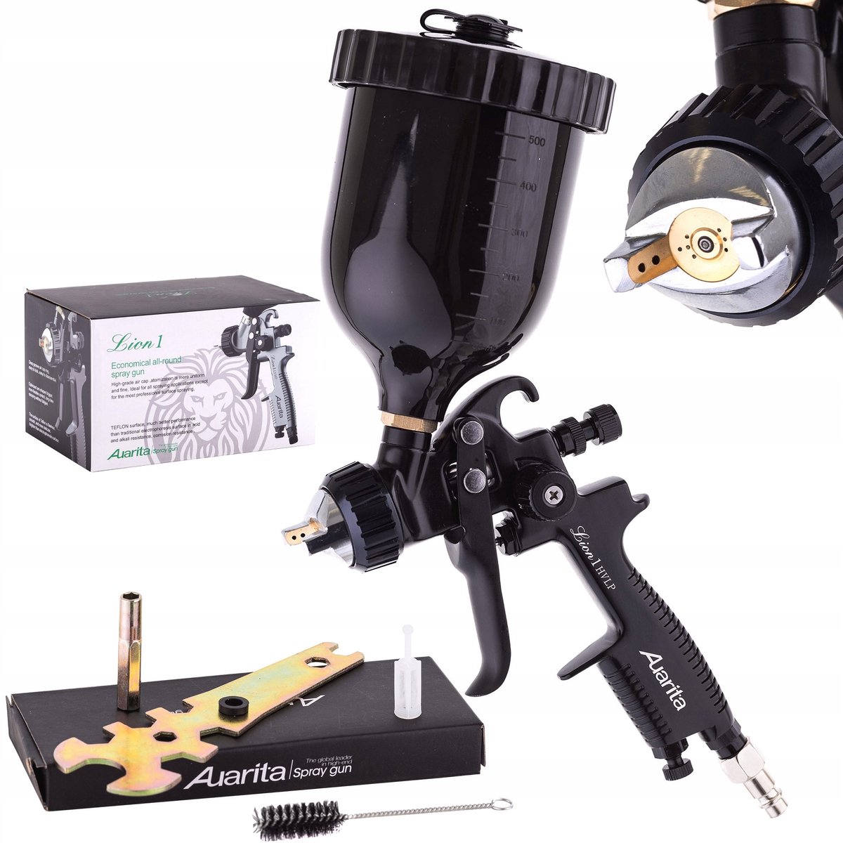 Auarita Lion 1 HVLP Spuitpistool 1,7 mm, 600 ml tank