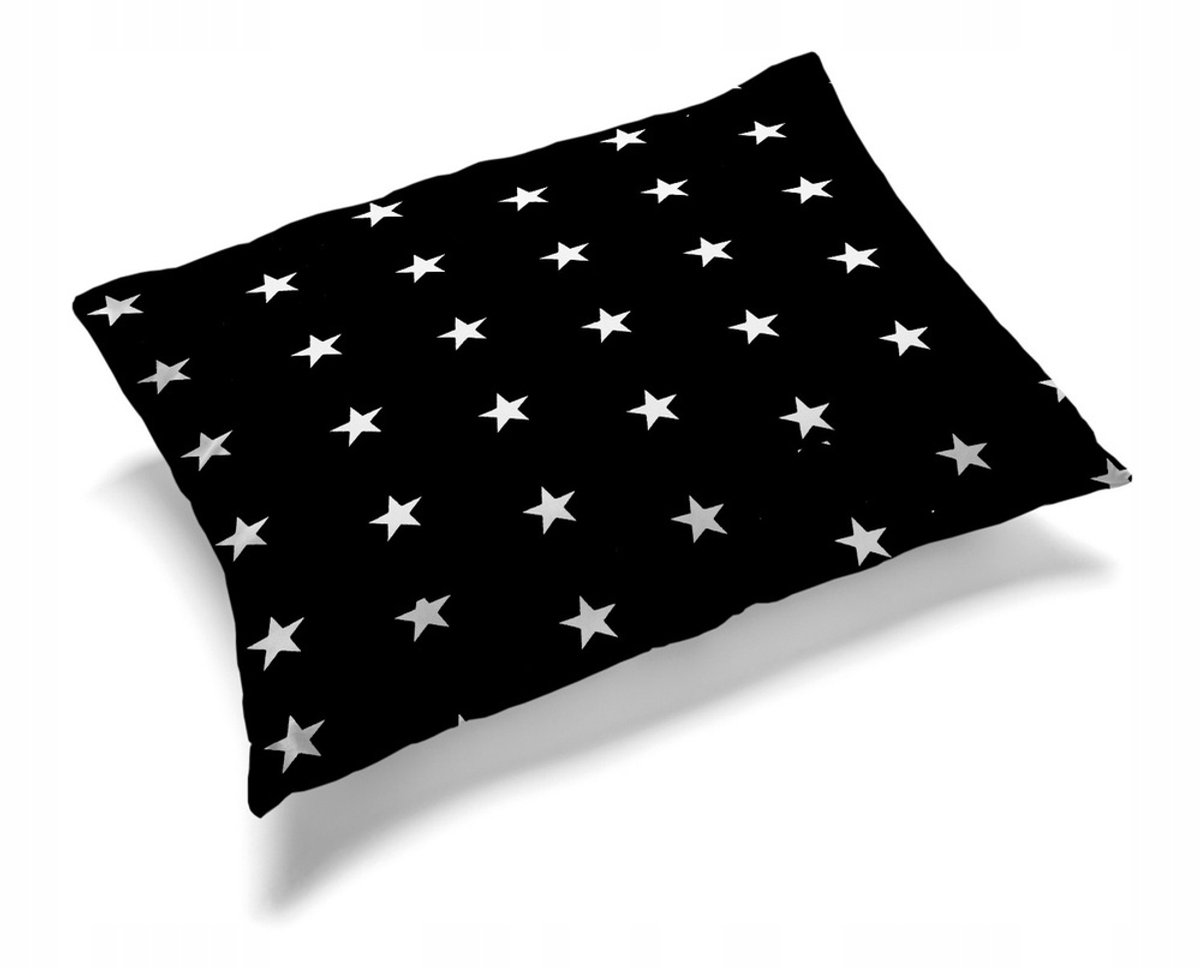 Kussensloop 70x80cm 100% Katoen - Zwarte Sterren