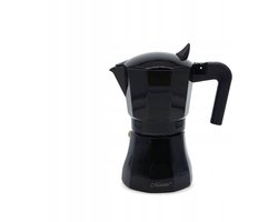 Maestro Aluminium Koffiezetter voor 3 Kopjes (150 ml) - Zwart