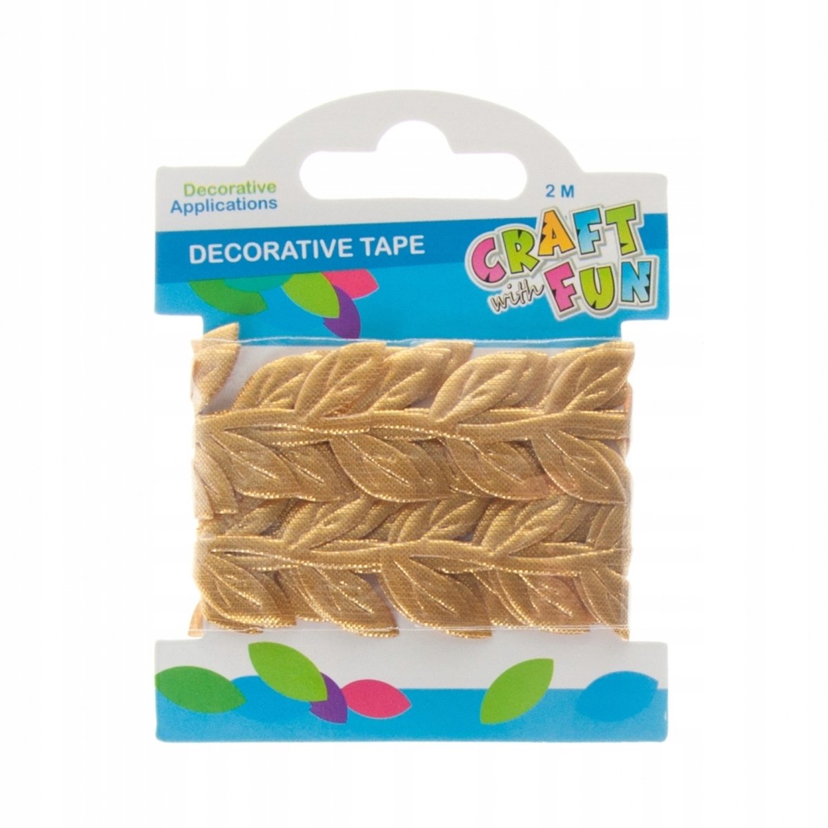 Gouden Blad Decoratietape - 2M Rol - Knutselen & Cadeaus