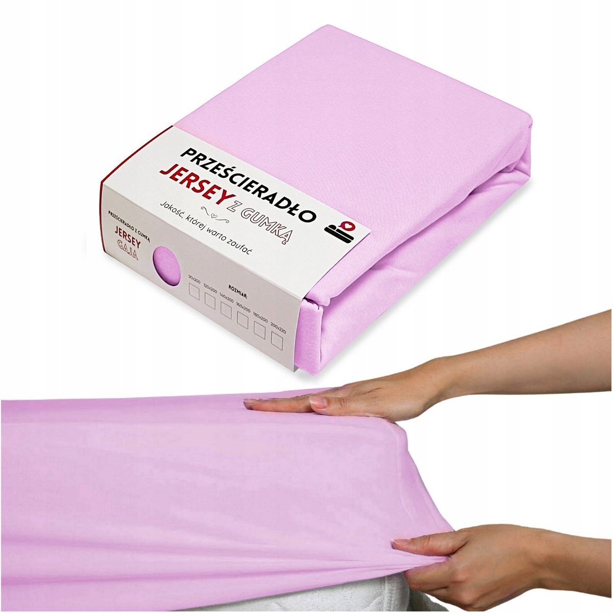 Jersey Hoeslaken 90x200cm Katoen met Elastiek - Gaja