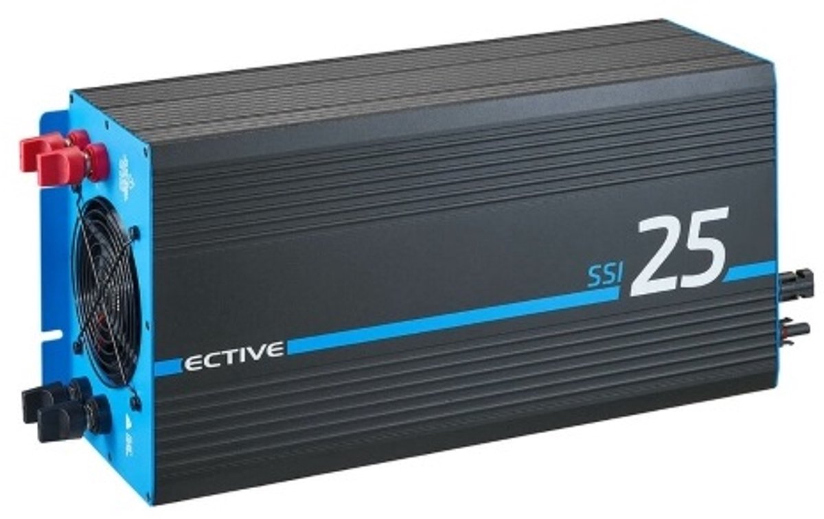 Omvormer zuivere sinus (4-in-1) 12V-230V - Ective SSI - SSI 25, 12V-230V