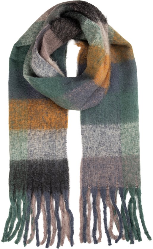 Écharpe d'hiver Clayre & Eef Femme 38x200 cm Grijs Textile