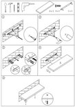 Instructies voor het monteren van een drijvende wandplank met gereedschap en schroeven.