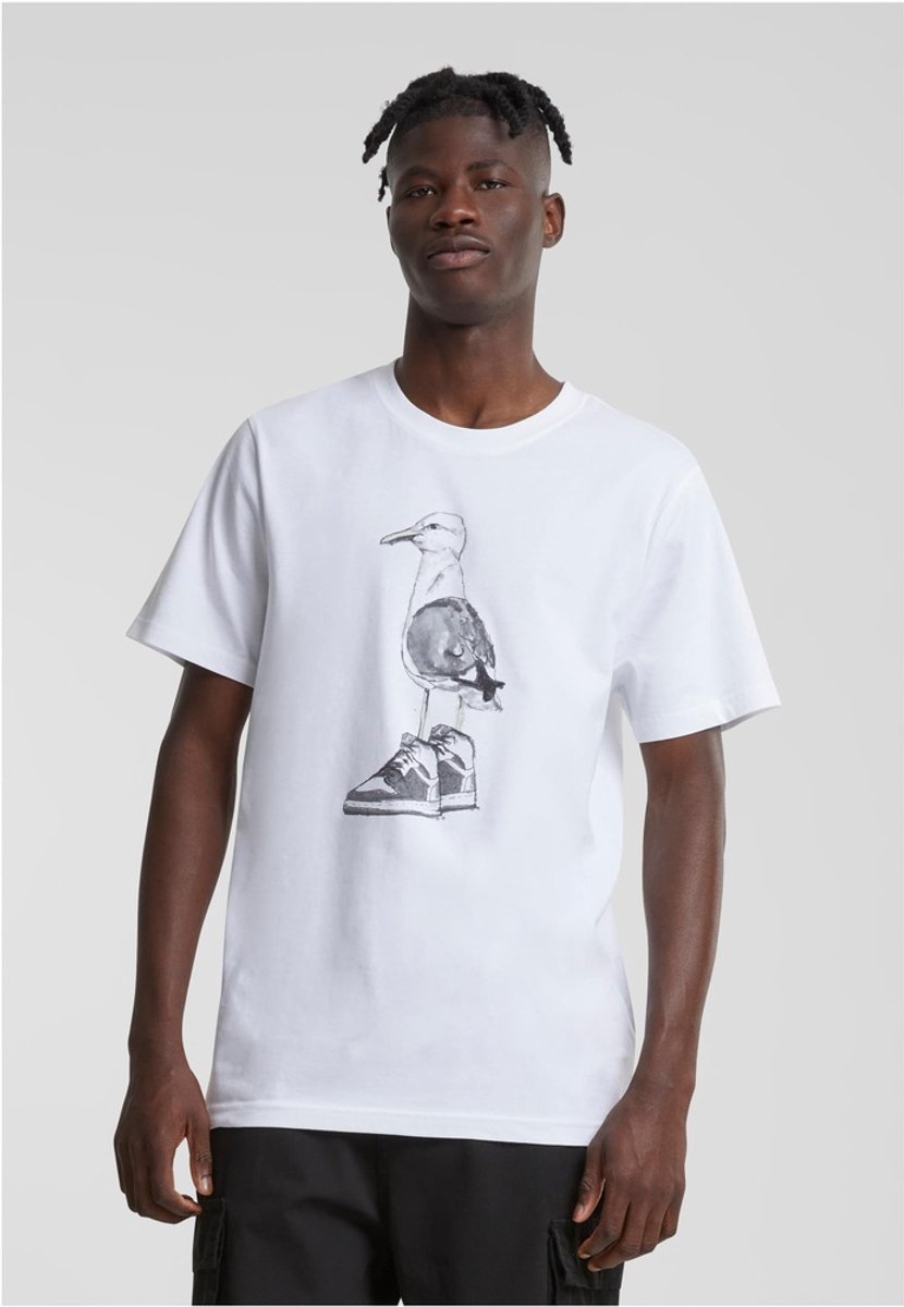 Mister Tee Seagull Sneakers Tee -5XL Wit