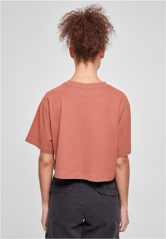 Urban Classics - Short oversized Crop top - 4XL - Oranje