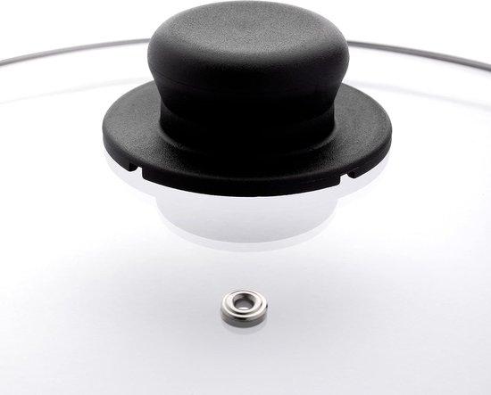 HexClad Hybride koekenpan met antiaanbaklaag van 25 cm met deksel van