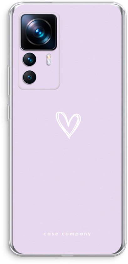 Case Company® - Coque Xiaomi 12T Pro - Klein Coeur Violet - Coque souple pour téléphone - Protection sur tous les côtés et bord de l'écran