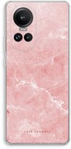 Case Company® - Coque compatible avec Oppo Reno 10 Pro - Marbre rose - Coque souple - Protection intégrale et sur les bords de l'écran