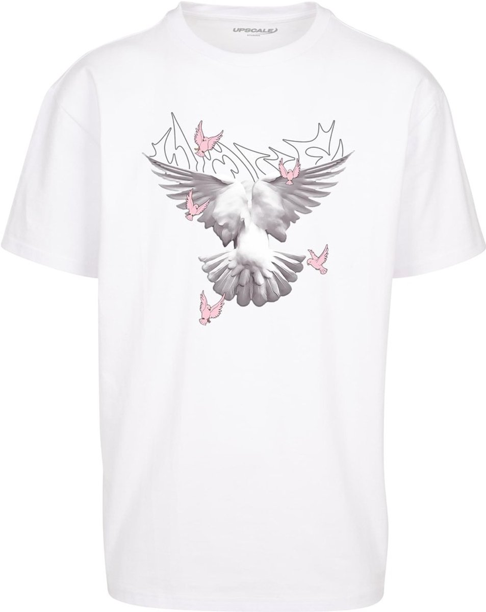 Mister Tee Doves Oversize Heren T-shirt S Wit