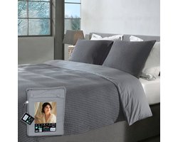 Wafel Dekbedovertrek – LitaLente Lichtgrijs – 100% Katoen – 140x220 cm – Luxe & Ademend – Inclusief 1 Kussenslopen 60x70 cm – Hotelkwaliteit – Krimpvrij & Duurzaam – Geschikt voor Dekbed 140x220 cm