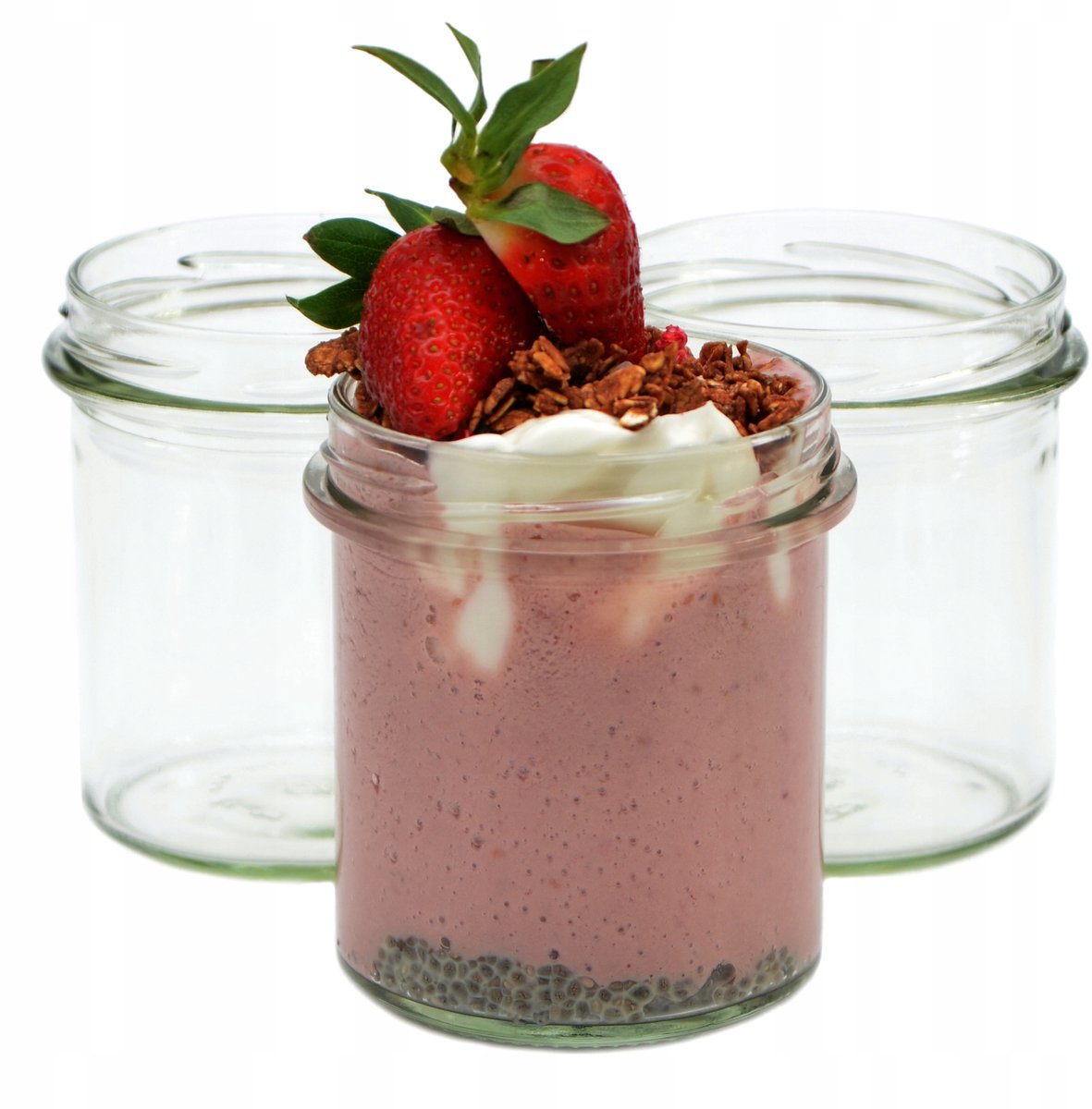 Glazen dessertpotjes 350ml - Set van 20 stuks