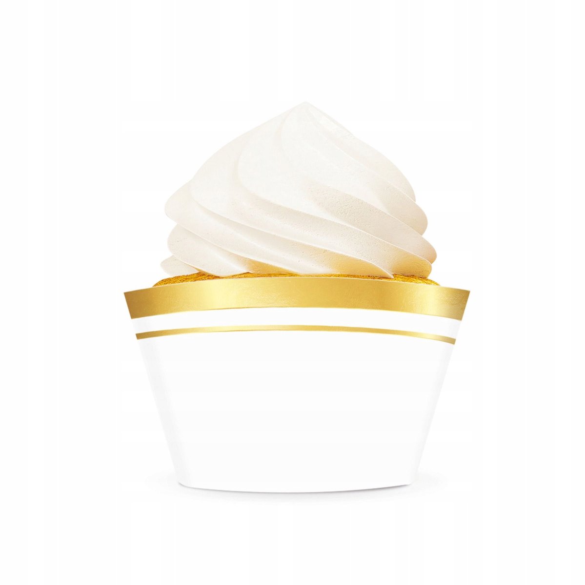 Papilotten Witte Goud Decoratie 6 Stuks - Feestelijk Banket