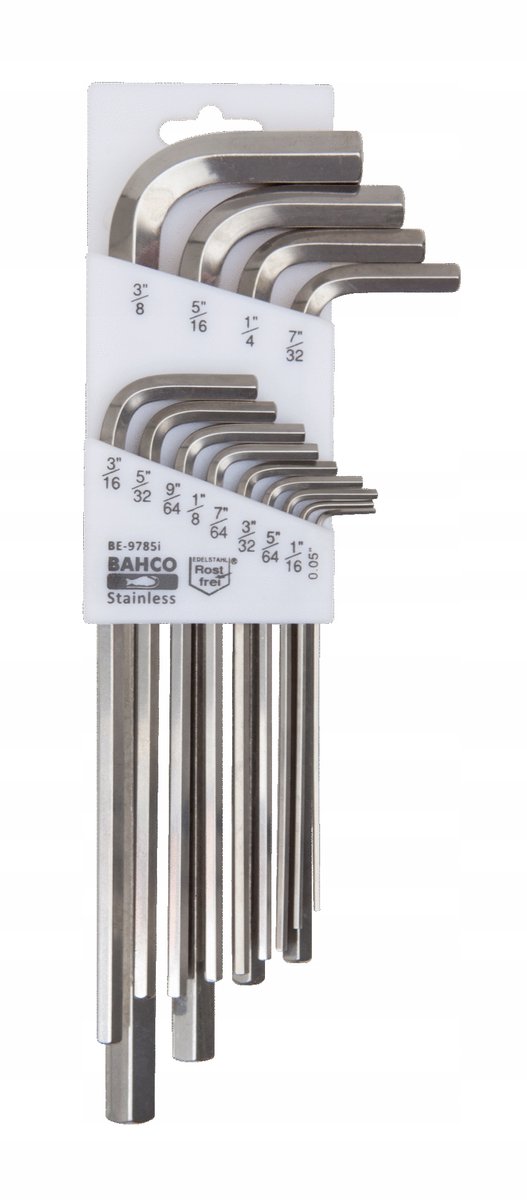 Bahco Inox Inbussleutelset Inch 0,05''-3/8'' - 13 Onderdelen