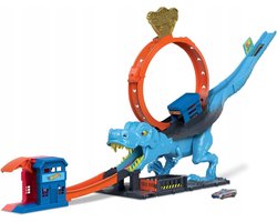 Hot Wheels City T-Rex Loop Speelset met Grote Lus