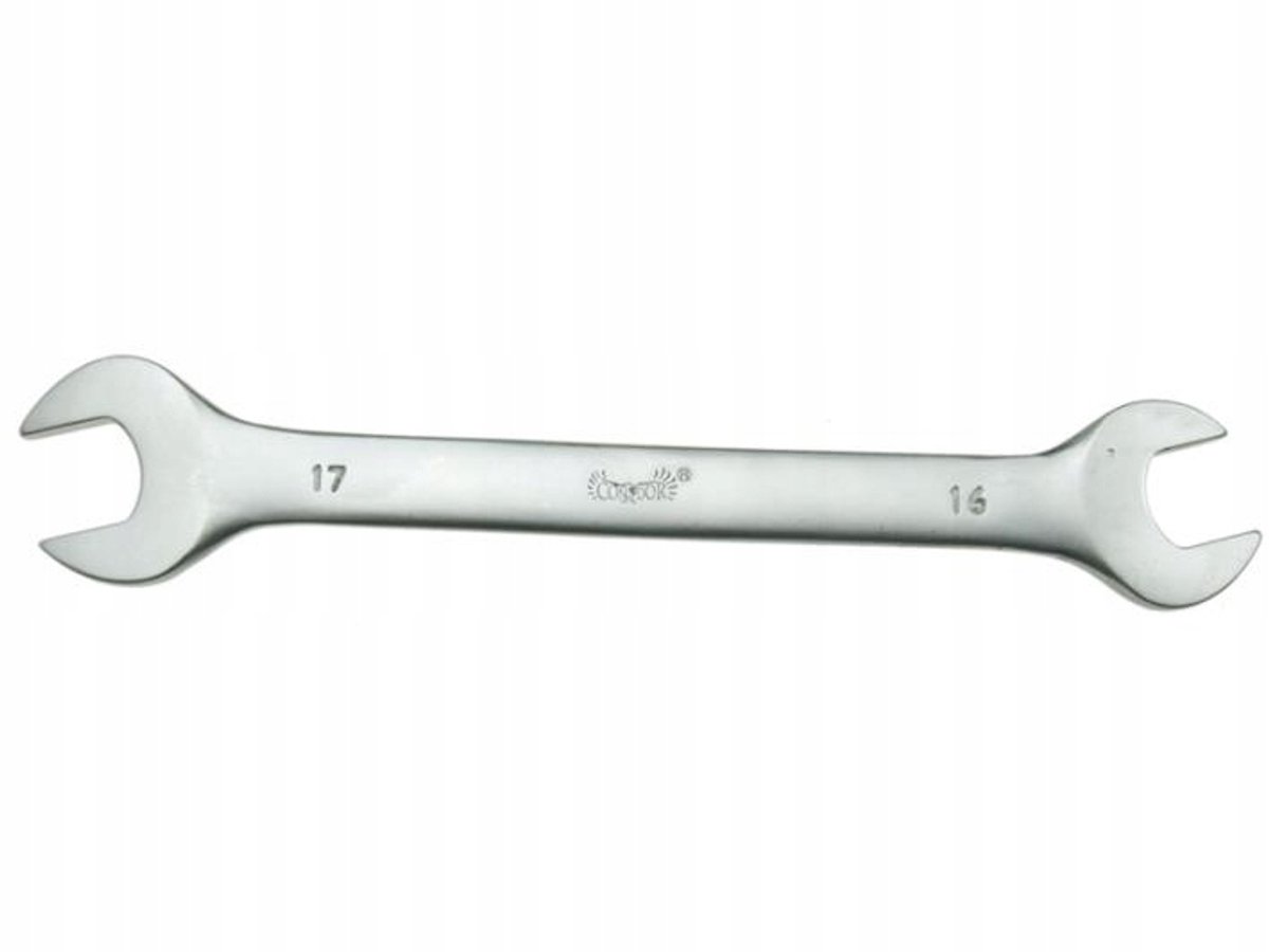 Dubbelzijdige Ringsteeksleutel 16x17 mm CrV Satiné