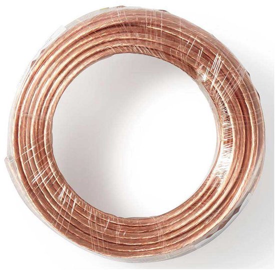 Nedis CAGW4000TR150, Aluminium cuivré (CCA), 15 m, Transparent