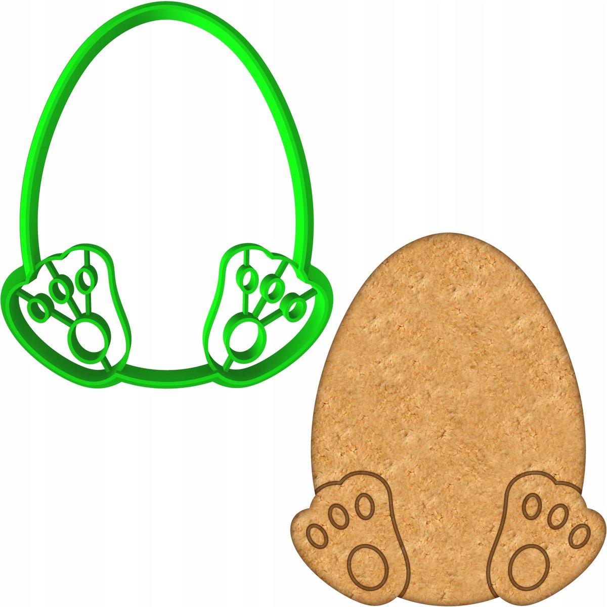 Paasei Koekjesform - 8cm - Kunststof - Vaatwasmachinestandisig