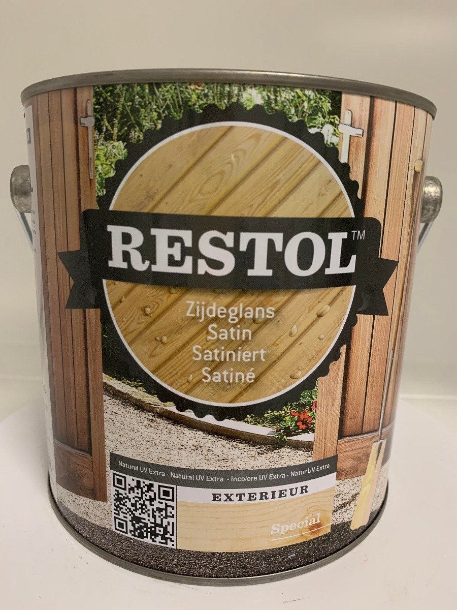 Restol Houtolie Zijdeglans 2,5L Naturel UV Extra