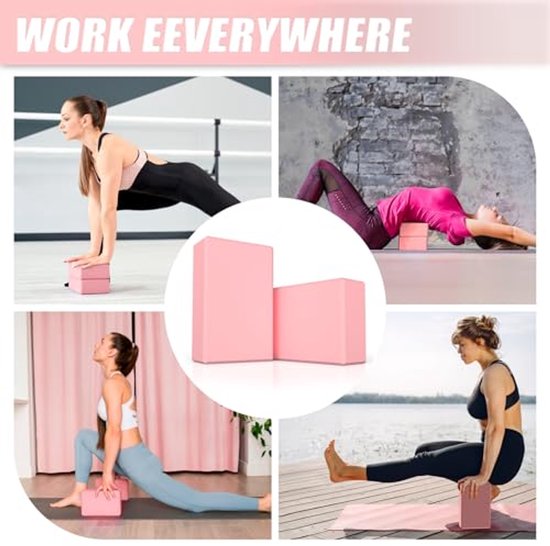 Yoga Blokken van Hoge Dichtheid voor Training - Lichtgewicht en Geurloos — afbeelding 2