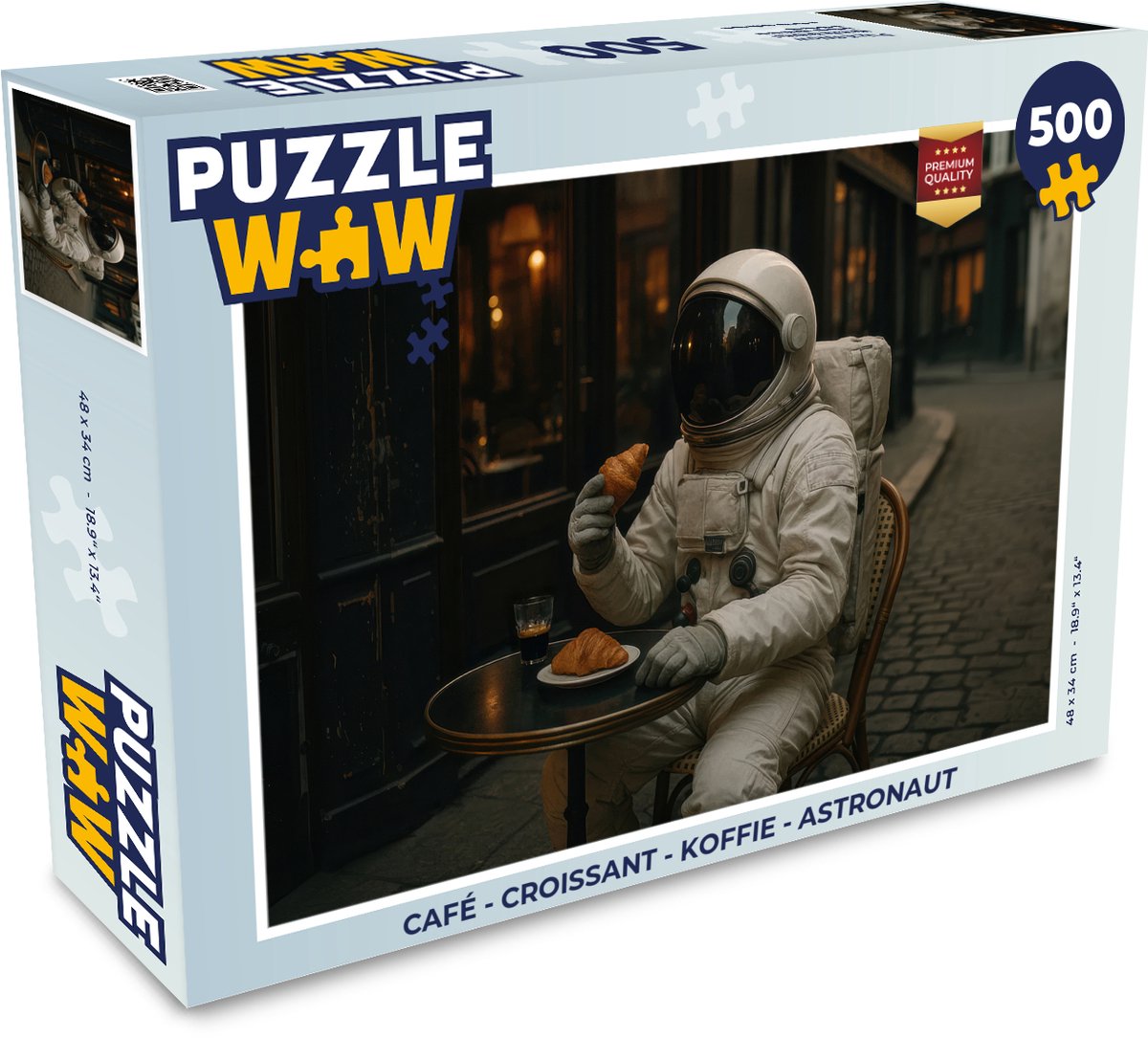 Café - Croissant - Koffie - Astronaut