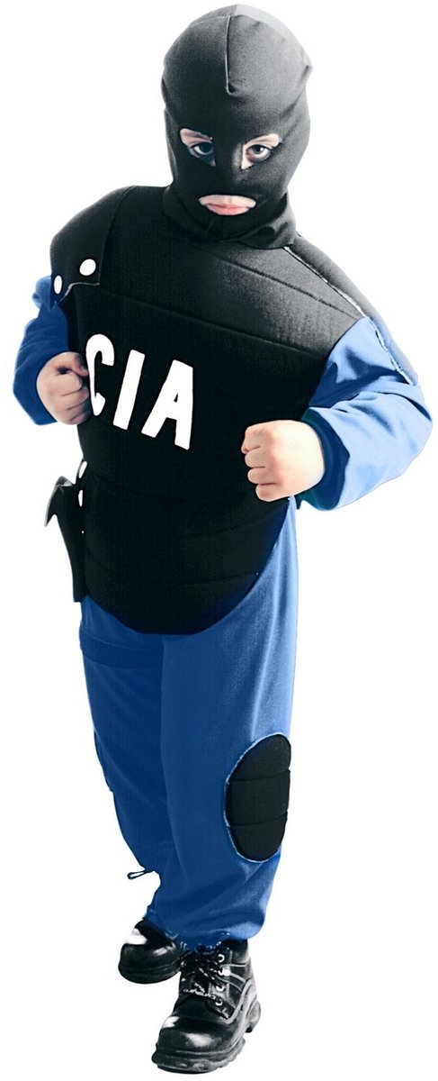 Politie pak CIA jongen maat 128cm
