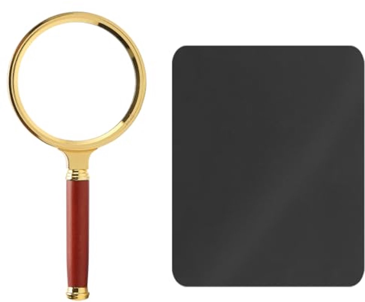 Handmagnifier 10x met schoonmaakdoek voor kinderen, studenten en ouderen