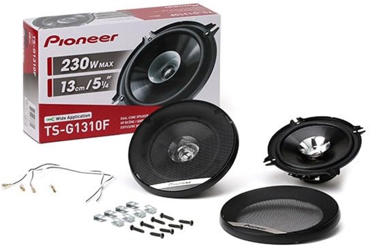 Coax Luidspreker 13cm Dubbel Membraan 230W Zwart voor Auto