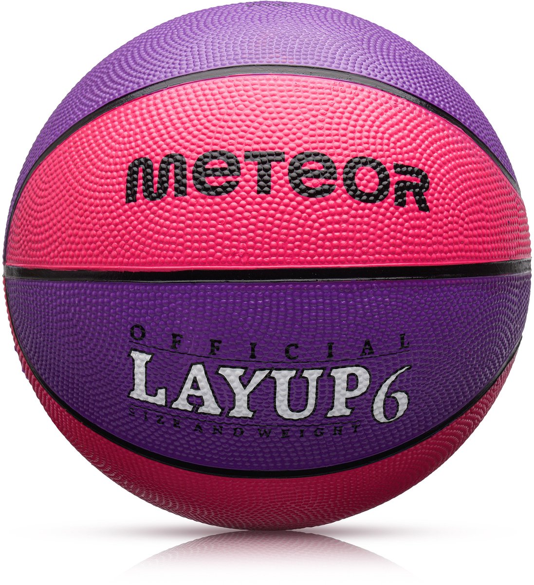 Meteor Layup 6 - Basketbal - voor het spelen van basketbal - Sportuitrusting - Roze / Paarse