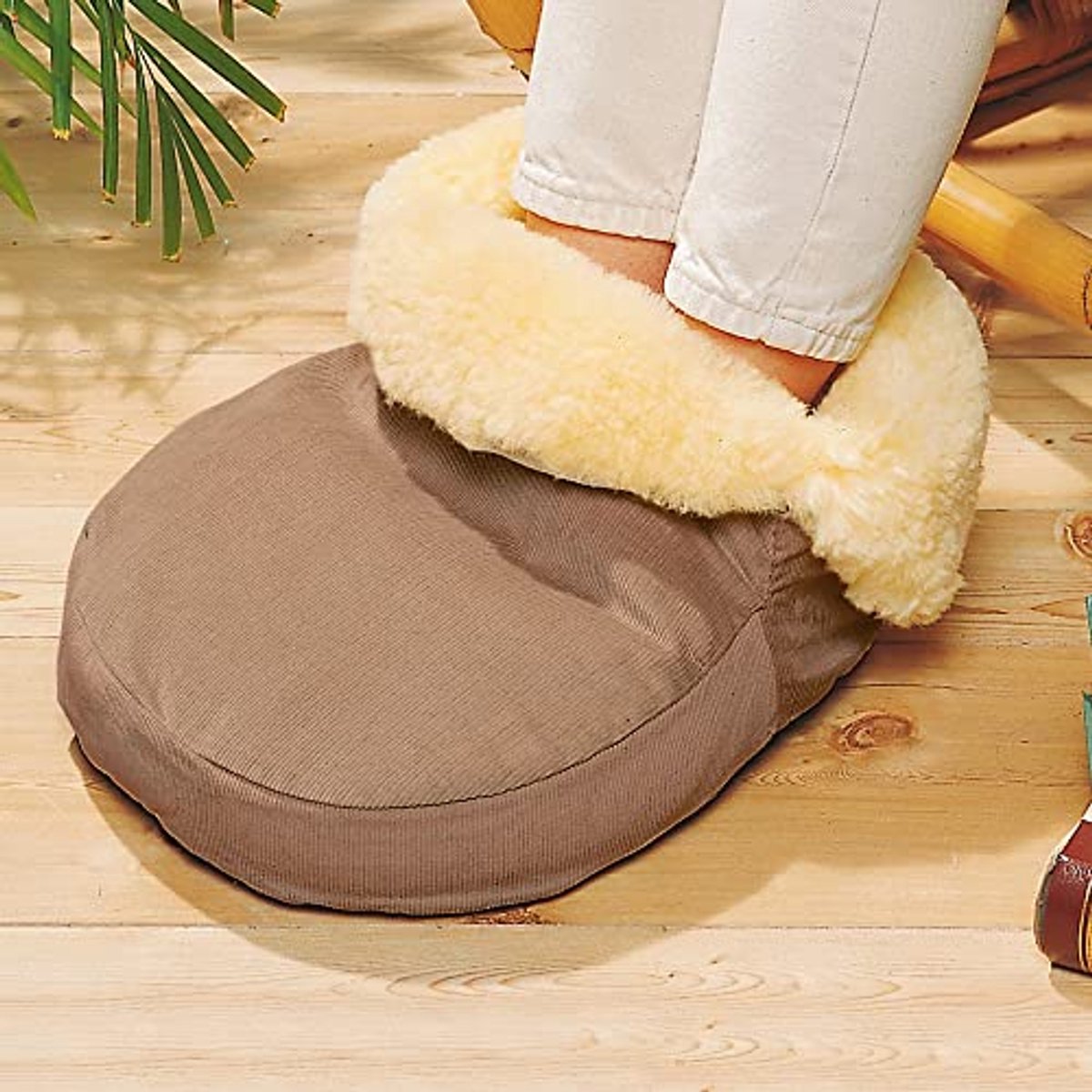 Voetwarmer Corduroy Beige