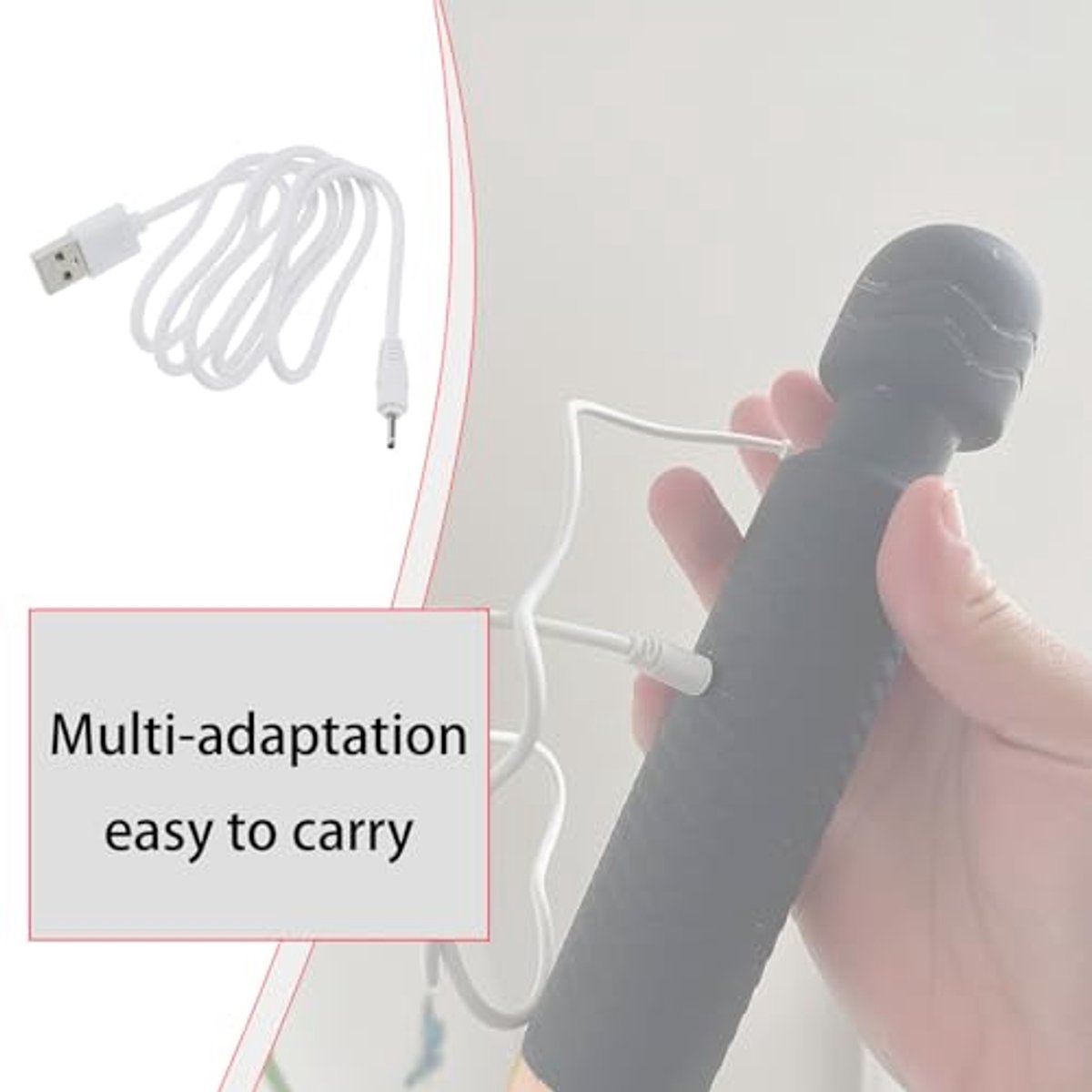 2pcs USB DC Charger Cable Compatible with Huion P80/GT-P80/PF150/Q11K V1/UGEE M708/2150 Drawing Pen Tablet Pen DC 2mm Device Charging Cable White 1M