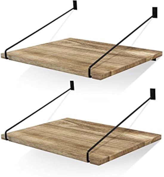 Walasis Wandplank van hout, vintage, wandrekken