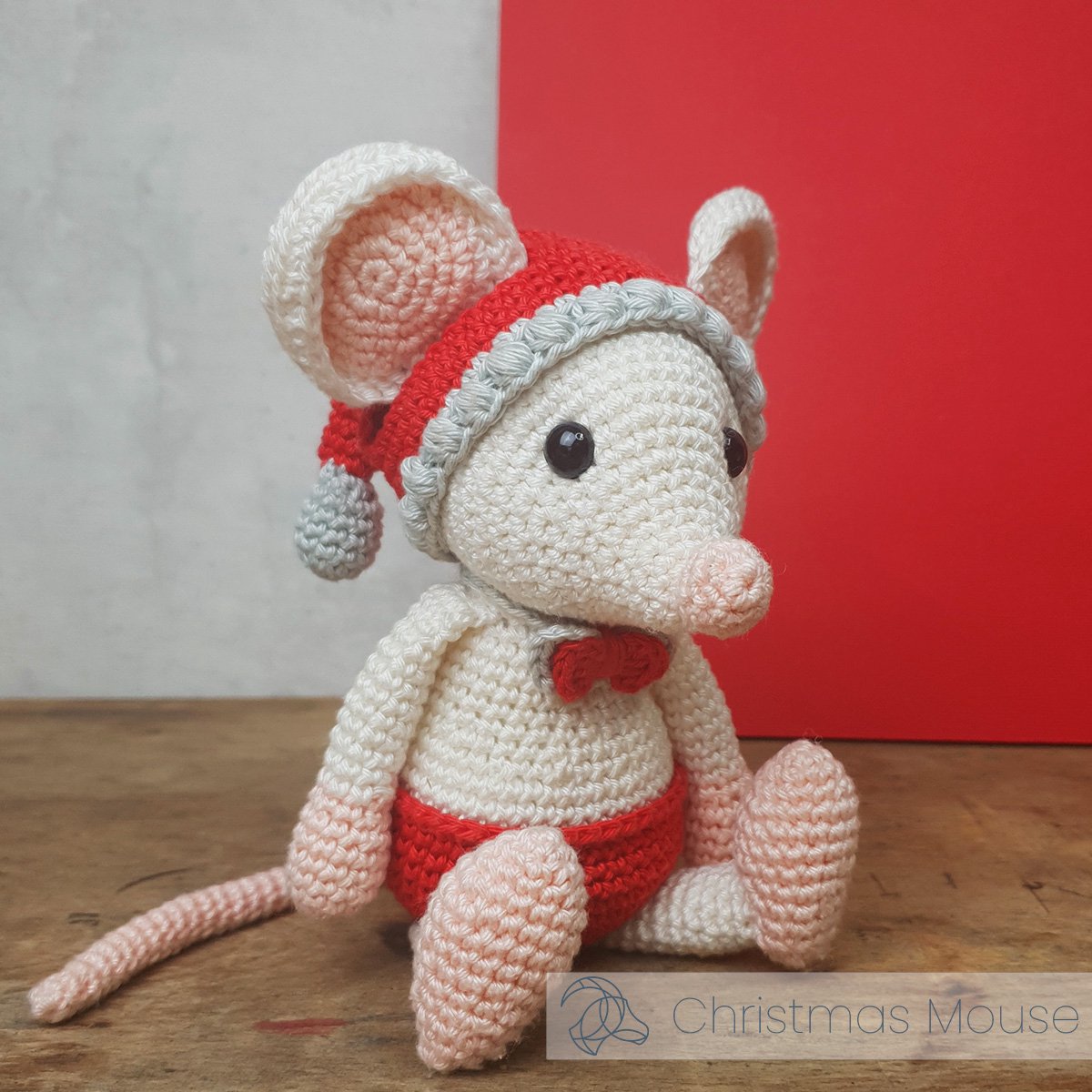 HardiCraft Kerstmuis haken - DIY haakpakket voor kerst — afbeelding 2
