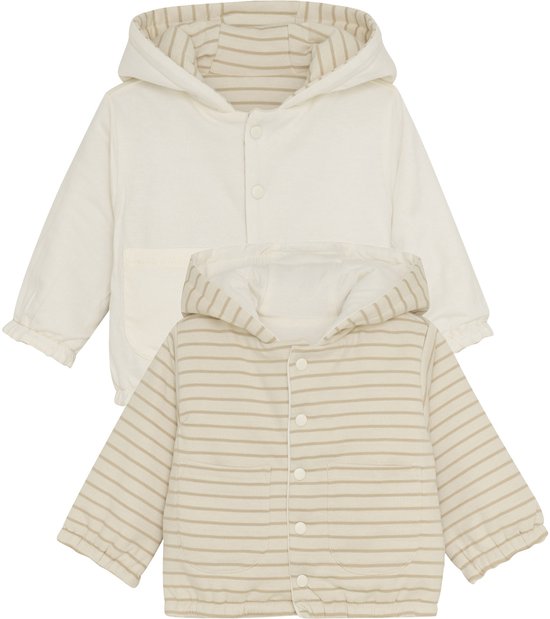Noppies Neddie Jasje - Stripe - Maat 50 - Offwhite
