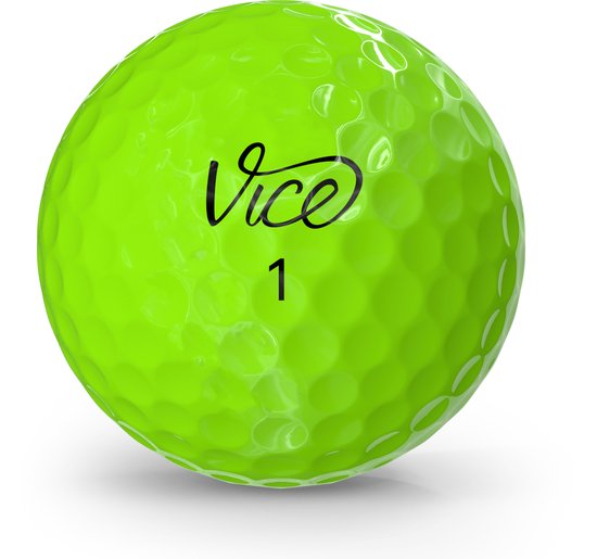Vice Golf Pro Air - 12 golfballen - Neon Lime - Urethane cover - 3-delig - Hoge vlucht & lange carry van Merkloos — afbeelding 5