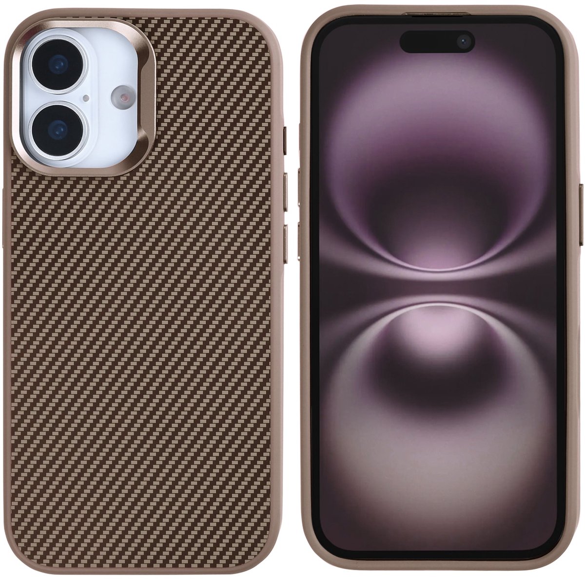 Rixus Mag Carbon With MagSafe For Apple iPhone 17 Brown