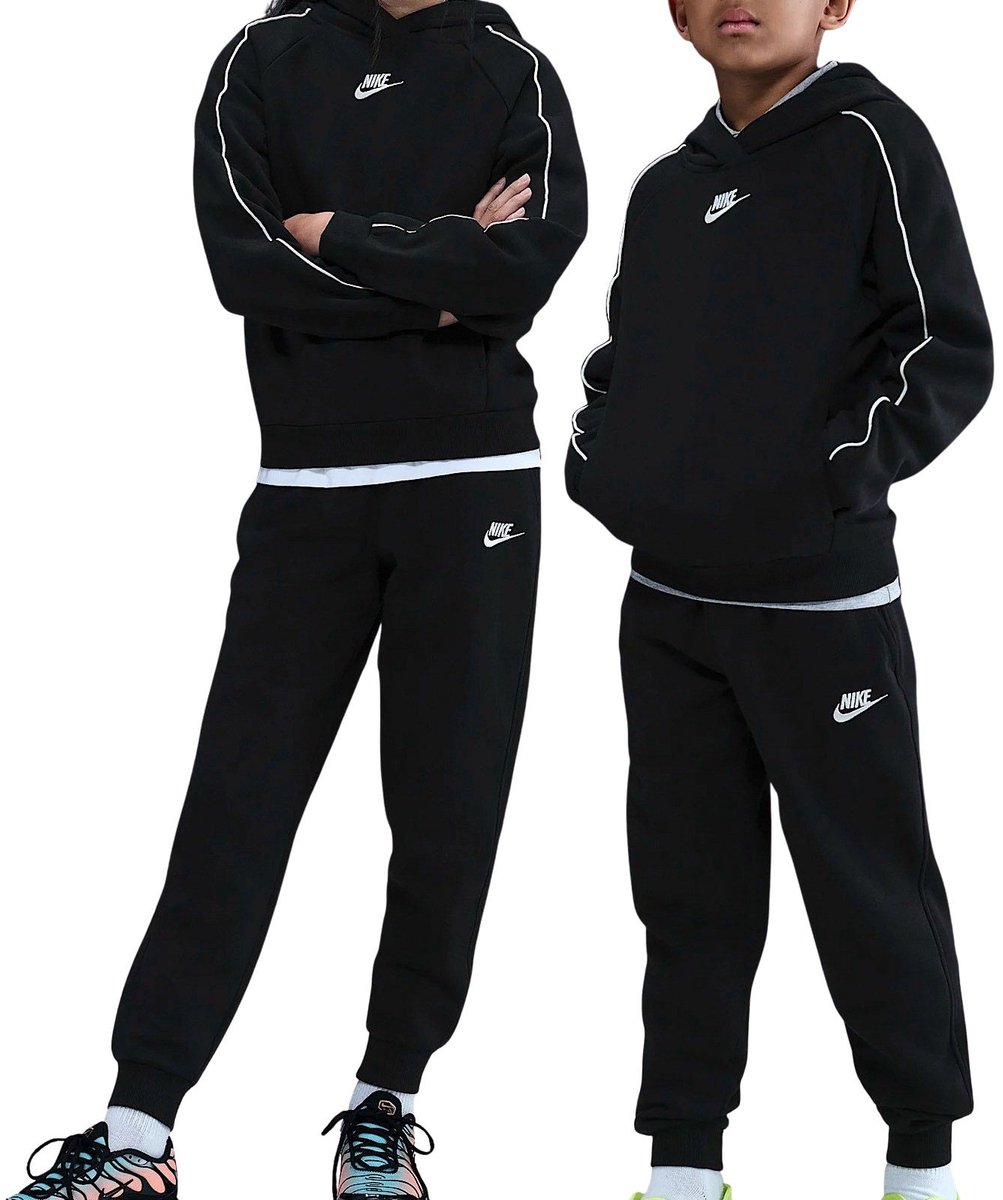 Nike Sportswear Club Fleece Hooded Trainingspak Junior Zwart