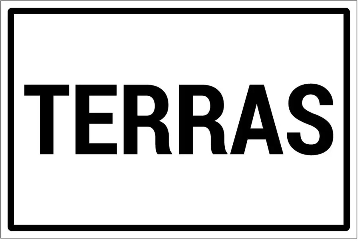 Terras sticker | 30 x 20 cm