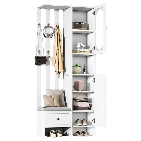 Kledingkast Easy Storage Sdk, 153 cm breed, 220 cm hoog, 2x 3 paneel schuifdeuren | Kasten Outlet