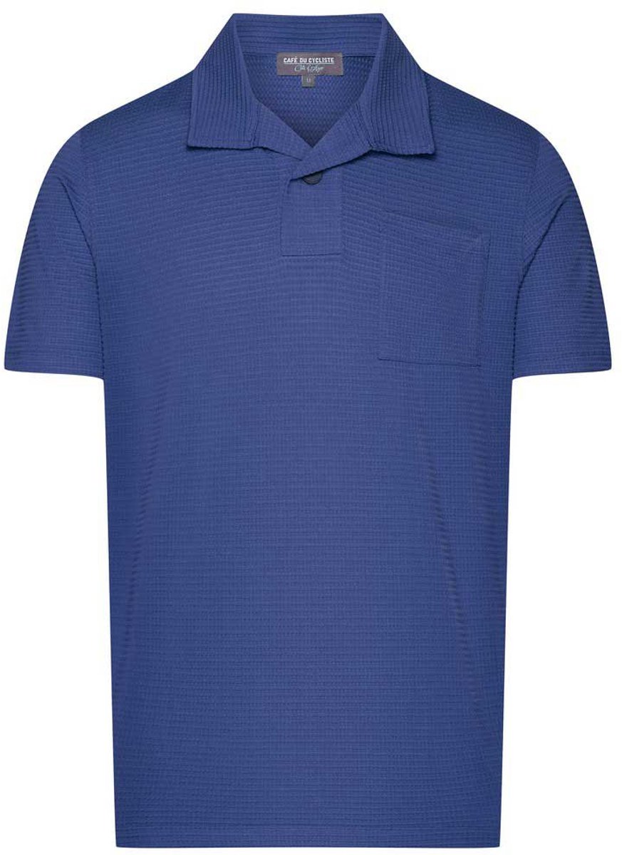 CafÉ Du Cycliste Romie Korte Mouw Wielertrui Blauw L Man