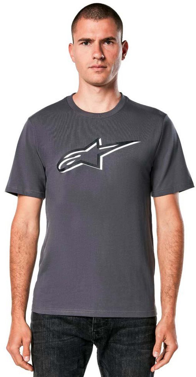Alpinestars Ageless Shadow T-shirt Met Korte Mouwen Grijs S Man