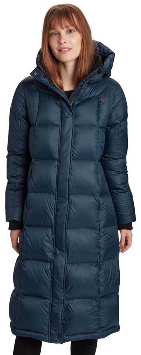 Nordisk Saga Extra Long Puffa Jas Blauw M Vrouw