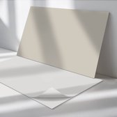 Wallfluent Vinyl Tegels - Licht Crèmekleur Wand PVC Tegels - 60 cm x 30 cm - Uniform Vinyl Tegels - 6 stuks - Rechthoek PVC Tegels - Patroon Plaktegels - Vinyl Tegels Zelfklevend - Plaktegels Keuken en Badkamer