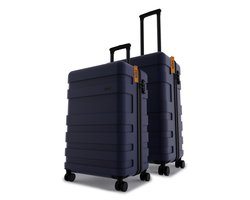 NoriX Kofferset - 143L - Trolleyset TSA 2-delig - Handbagage en groot - Norix - Midnight Blue