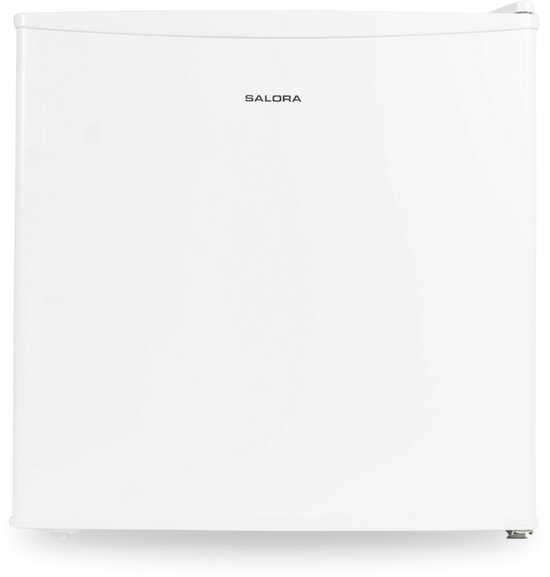 Mini koelkast 43L wit vrijstaand tafelmodel met vriesvak, verstelbaar plateau, stil 41 dB, Salora MINICOOL43WH