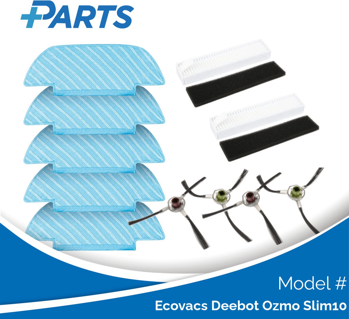 Ecovacs Deebot Ozmo Slim10 Onderhoudsset (Plus.Parts® alternatief voor DK3G-KTA)