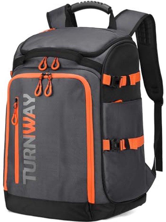 Waterdichte 50L ski- en snowboardrugzak met vakken